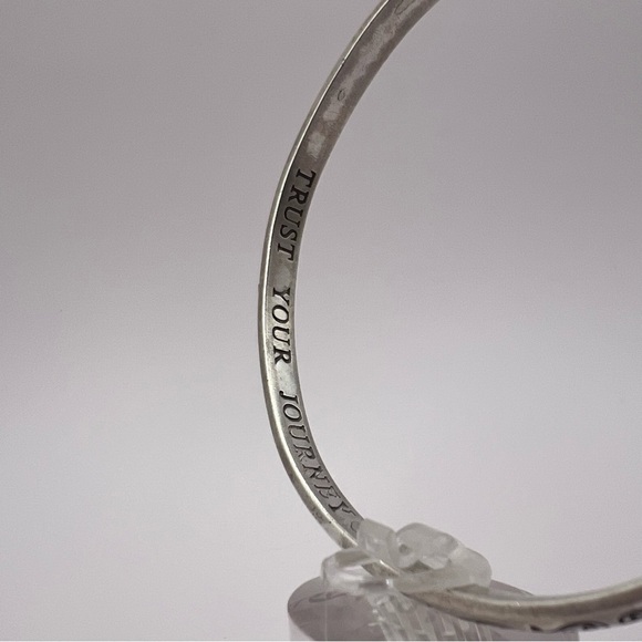 Brighton Power of Pink Ribbon Breast Cancer Gratitude Bangle Bracelet - Picture 6 of 16